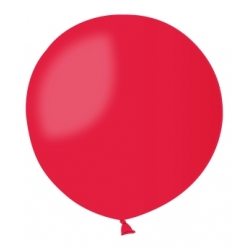 Balon pastelowy GIGANT!!! KULA - 0,85 m - czerwony